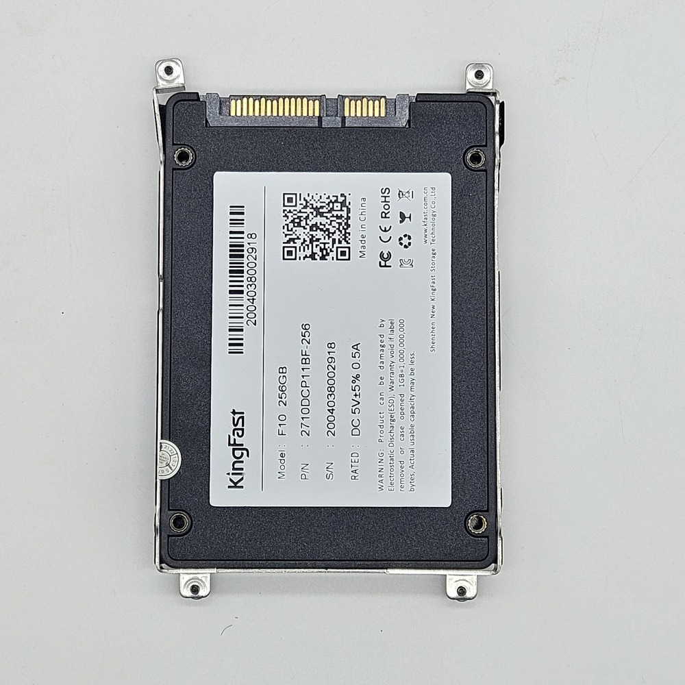 KingFast F10 256GB 2.5" SATA SSD with HP Caddy / Mounting Bracket